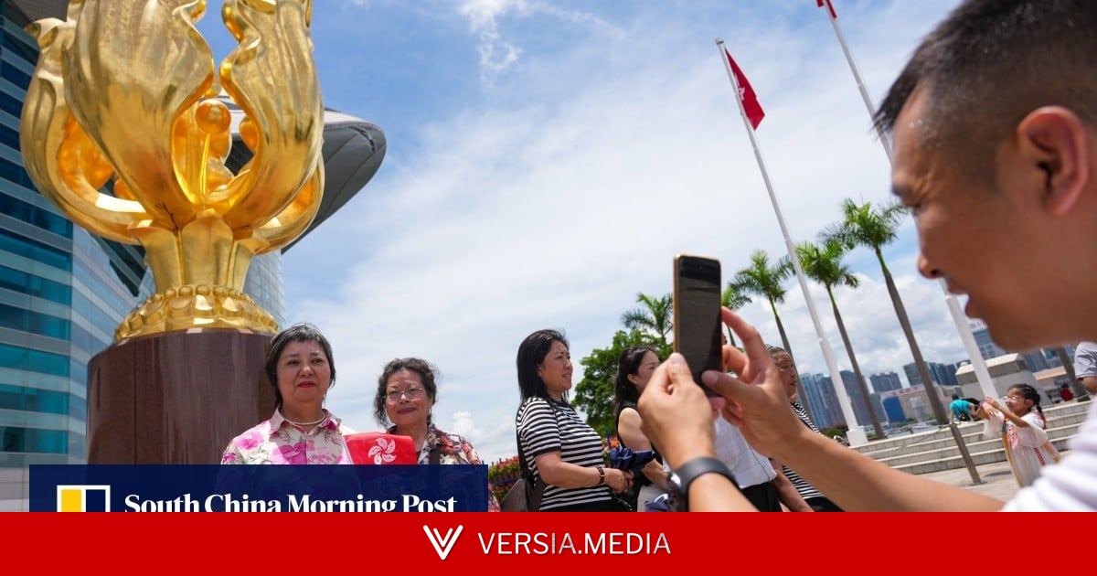 Mainland Chinese tourists pack landmarks as Hong Kong marks 29th anniversary